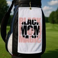 Black Mom Magic Black History Month Black Proud Golf Towel thumb 2