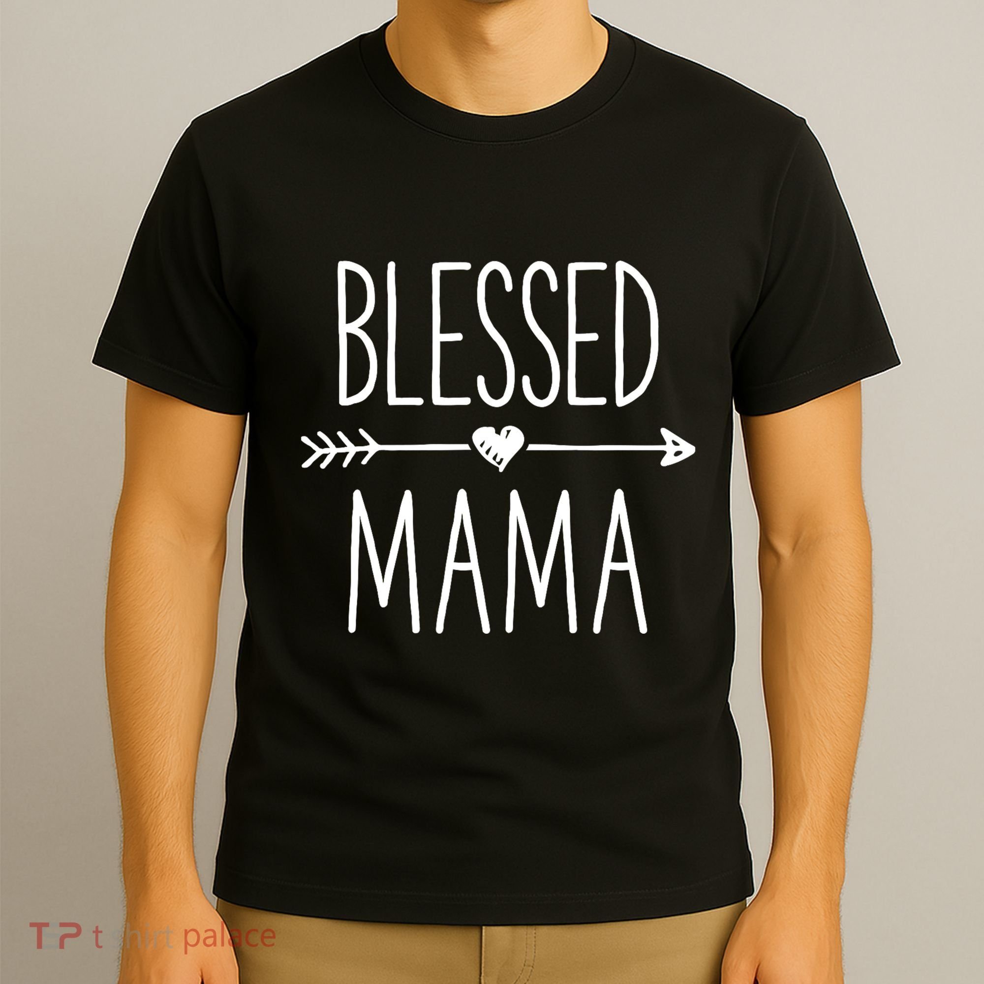 Blessed Mama Mother Moms Mommy Grandma T-Shirt