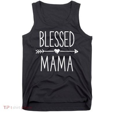 Blessed Mama Mother Moms Mommy Grandma Tank Top