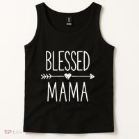 Blessed Mama Mother Moms Mommy Grandma Tank Top thumb 2