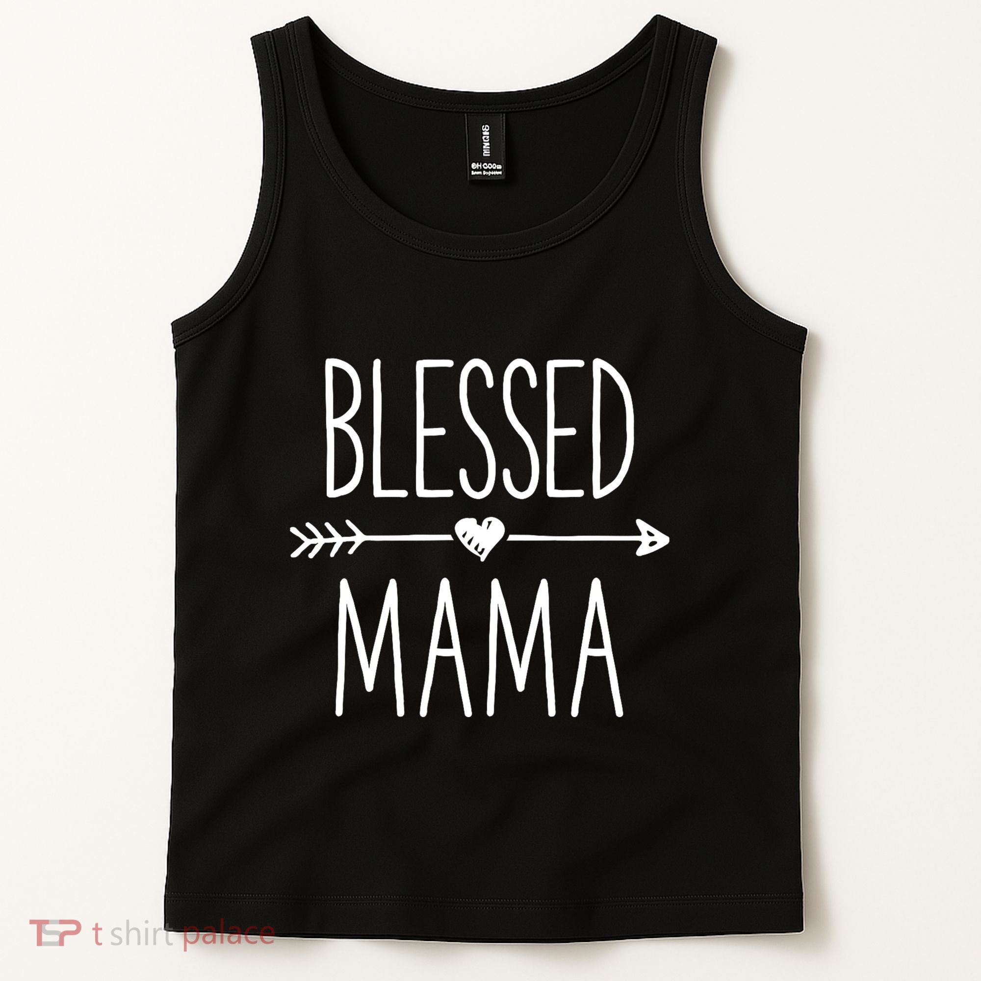 Blessed Mama Mother Moms Mommy Grandma Tank Top