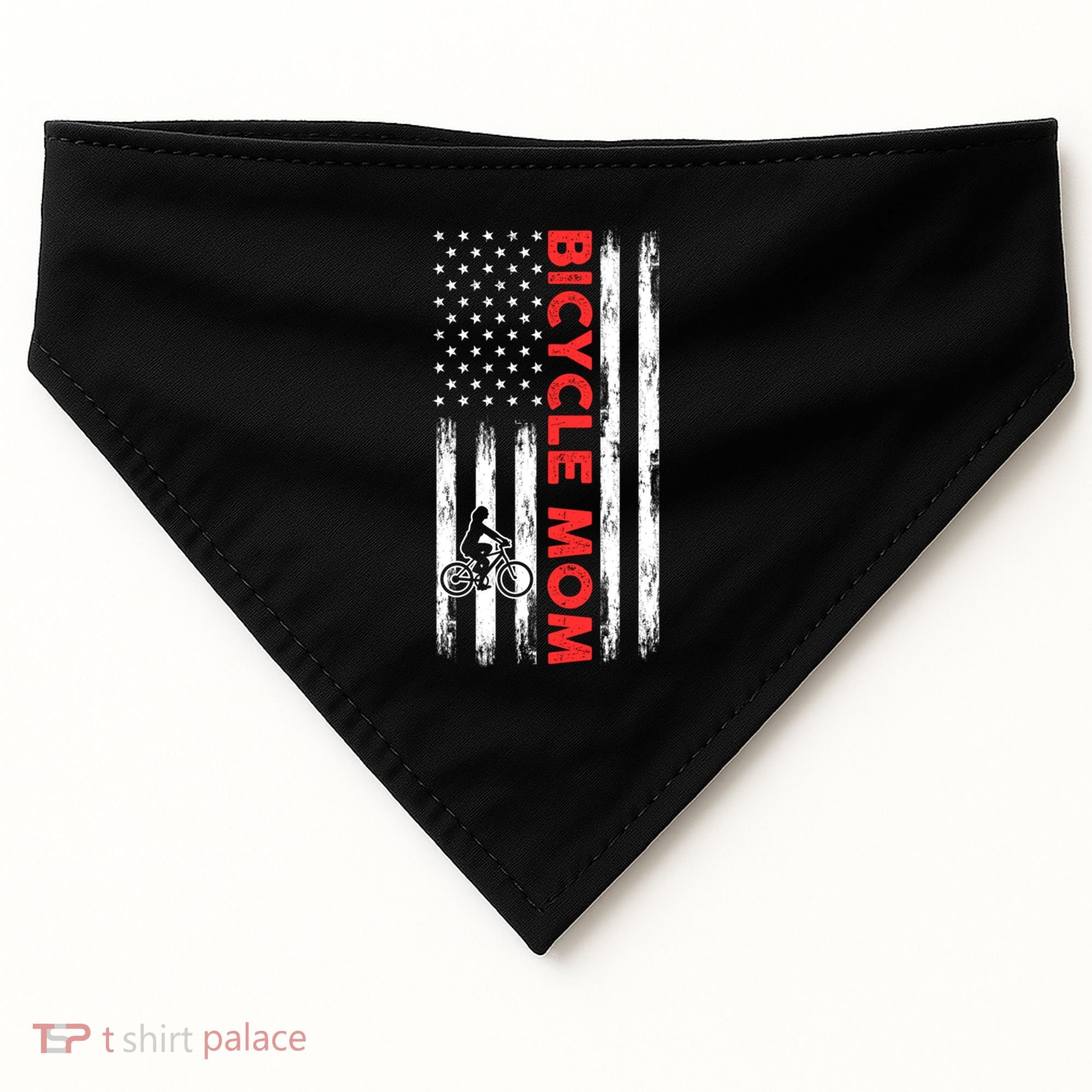 Biking Mom Mother Cycling Mountain Biking Cyclist Bicycle Gift USA-Made Doggie Bandana