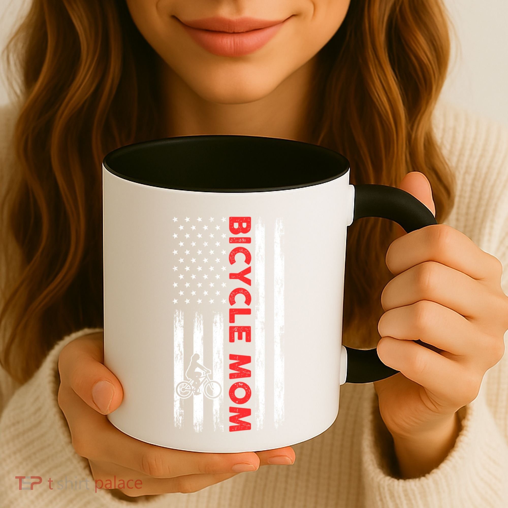 Biking Mom Mother Cycling Mountain Biking Cyclist Bicycle Gift Coffee Mug