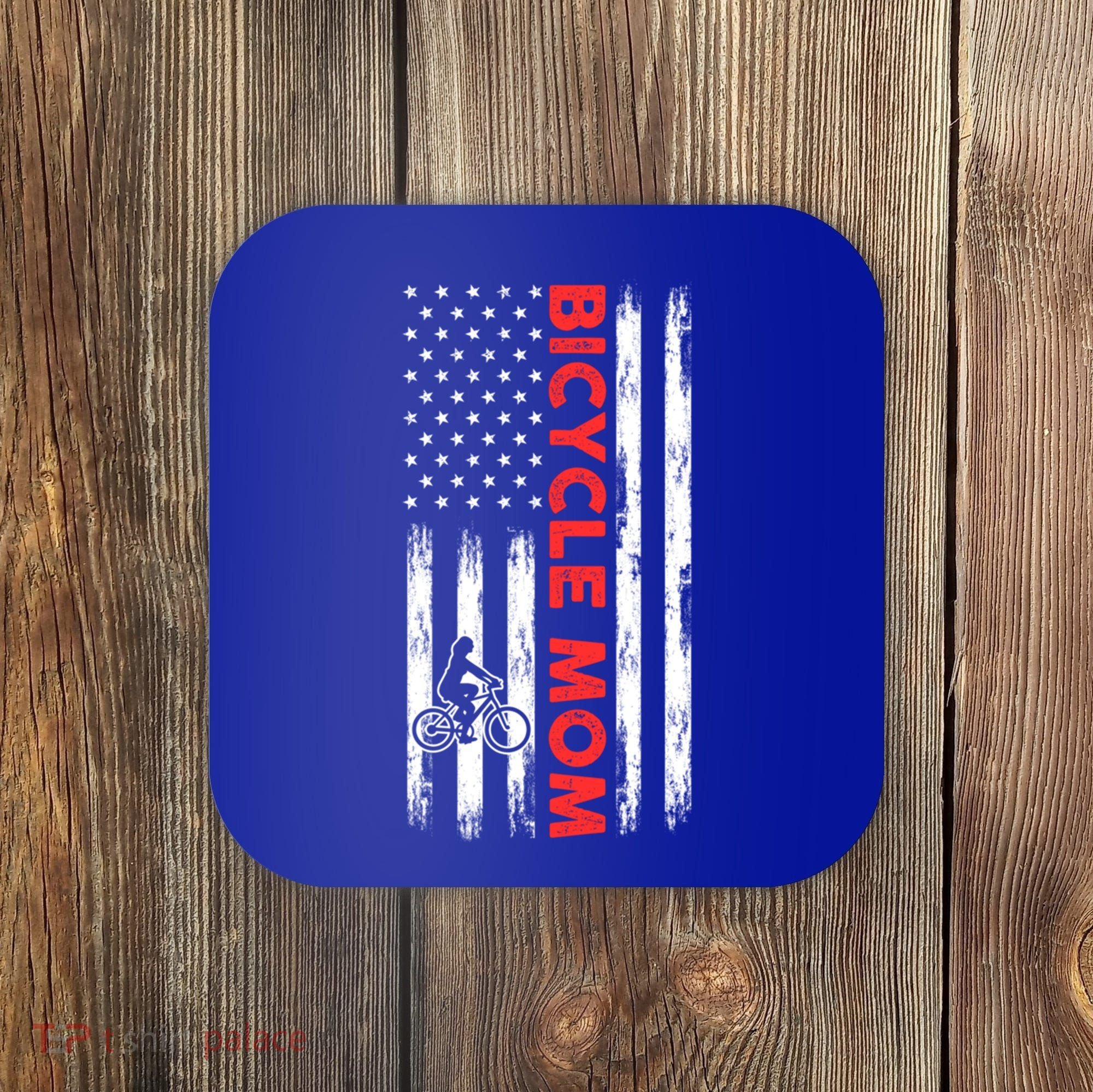 Biking Mom Mother Cycling Mountain Biking Cyclist Bicycle Gift Coaster