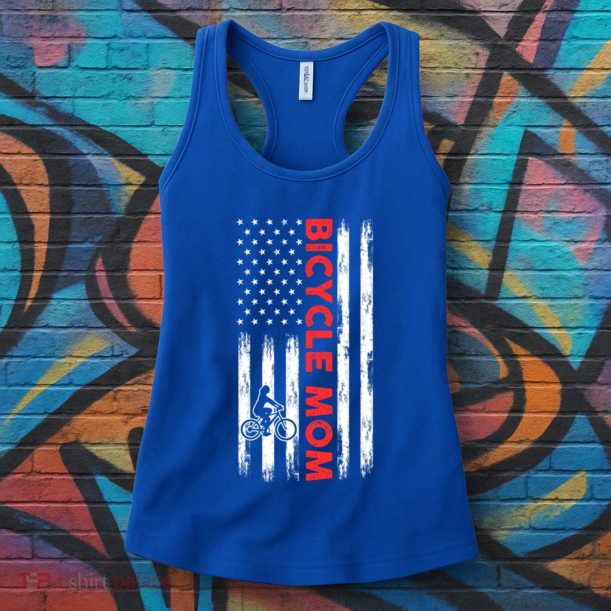Biking Mom Mother Cycling Mountain Biking Cyclist Bicycle Gift Women's Tank Top