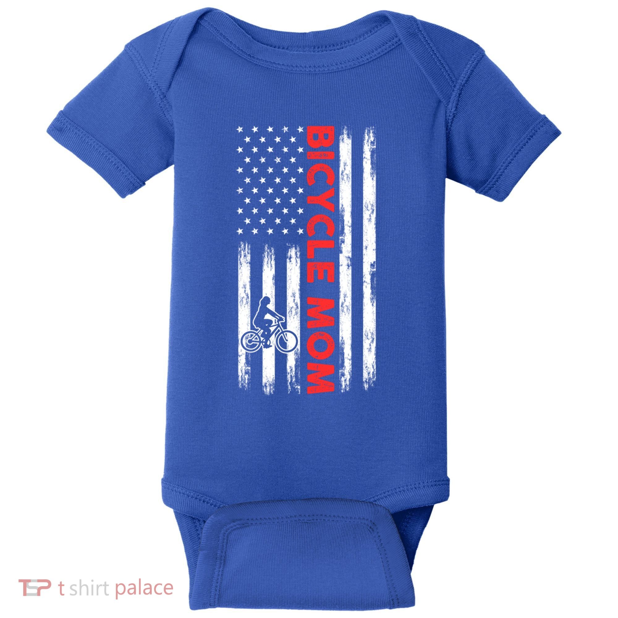 Biking Mom Mother Cycling Mountain Biking Cyclist Bicycle Gift Baby Bodysuit