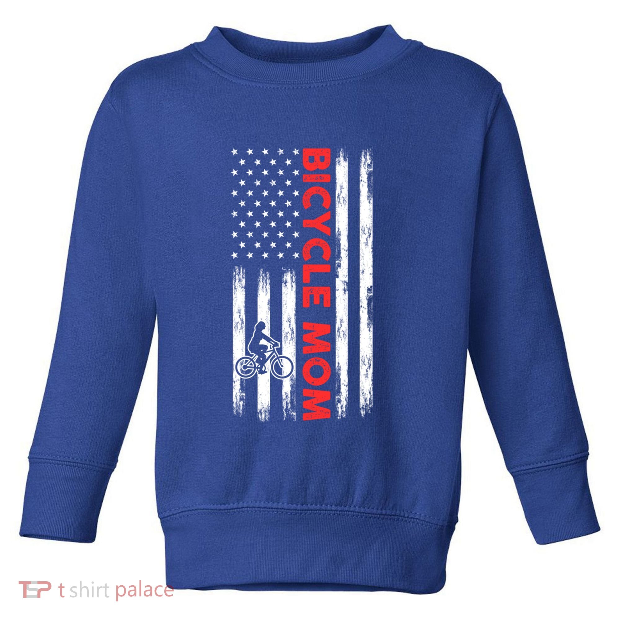 Biking Mom Mother Cycling Mountain Biking Cyclist Bicycle Gift Toddler Sweatshirt