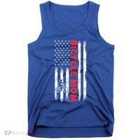 Biking Mom Mother Cycling Mountain Biking Cyclist Bicycle Gift Tank Top thumb 0