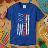 Biking Mom Mother Cycling Mountain Biking Cyclist Bicycle Gift Kids T-Shirt thumb 3