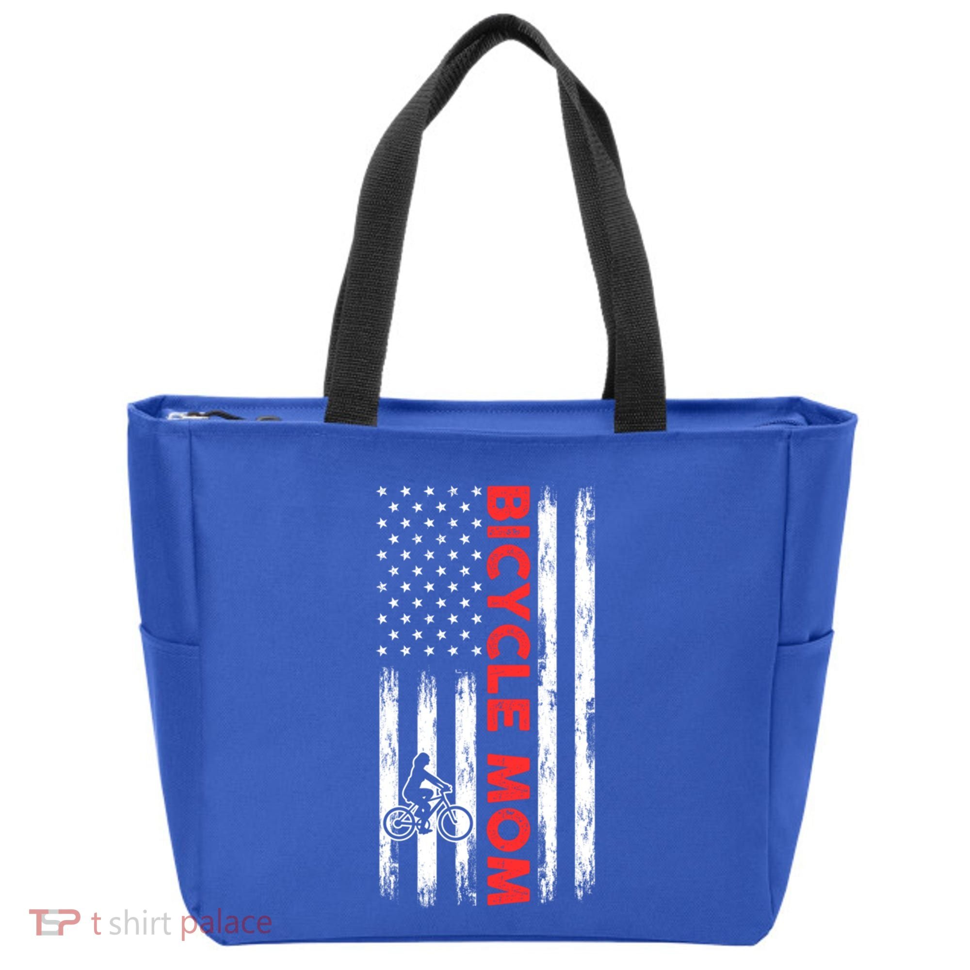 Biking Mom Mother Cycling Mountain Biking Cyclist Bicycle Gift Tote Bag