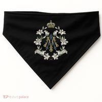 Blessed Mother Marian Catholic Symbol USA-Made Doggie Bandana thumb 0
