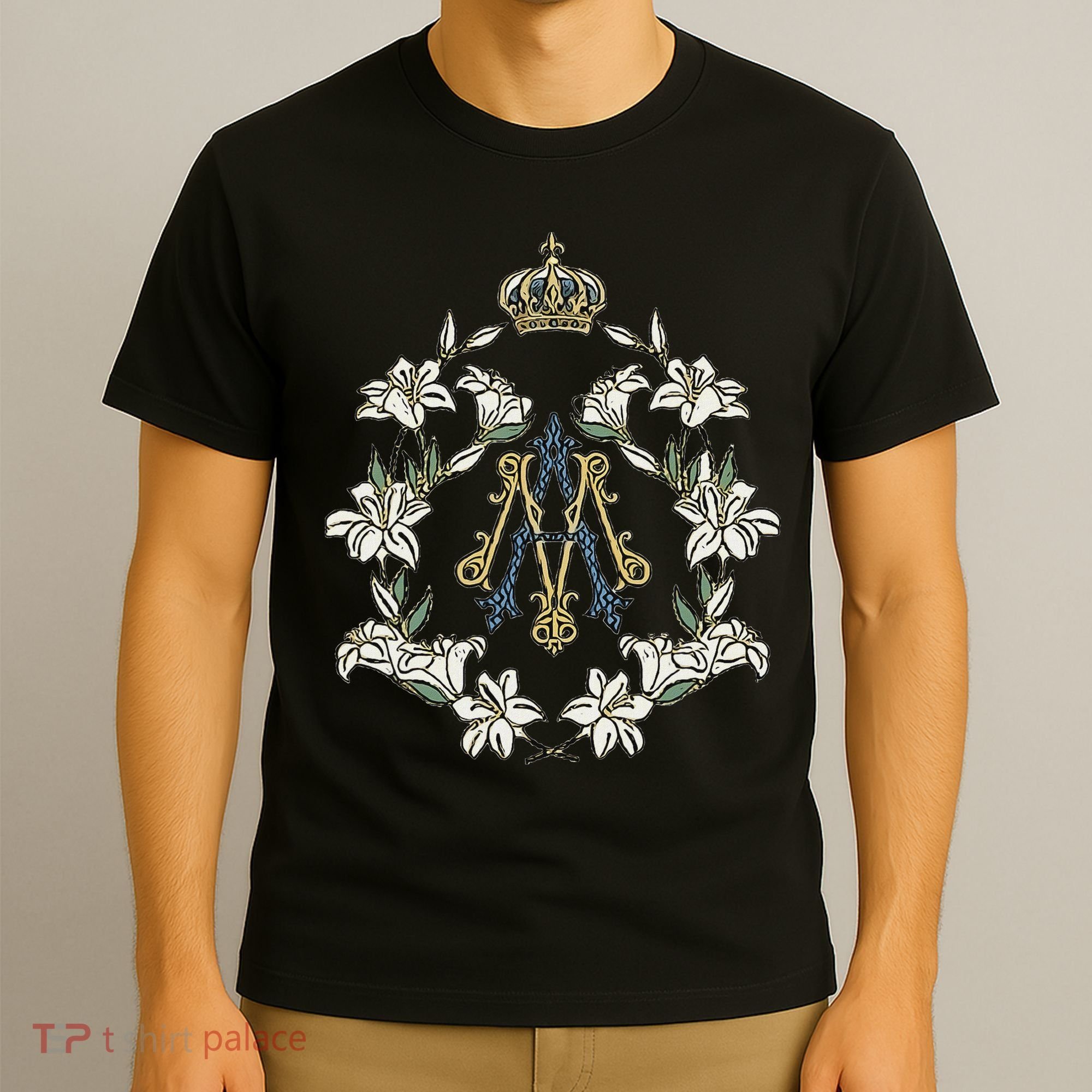 Blessed Mother Marian Catholic Symbol T-Shirt