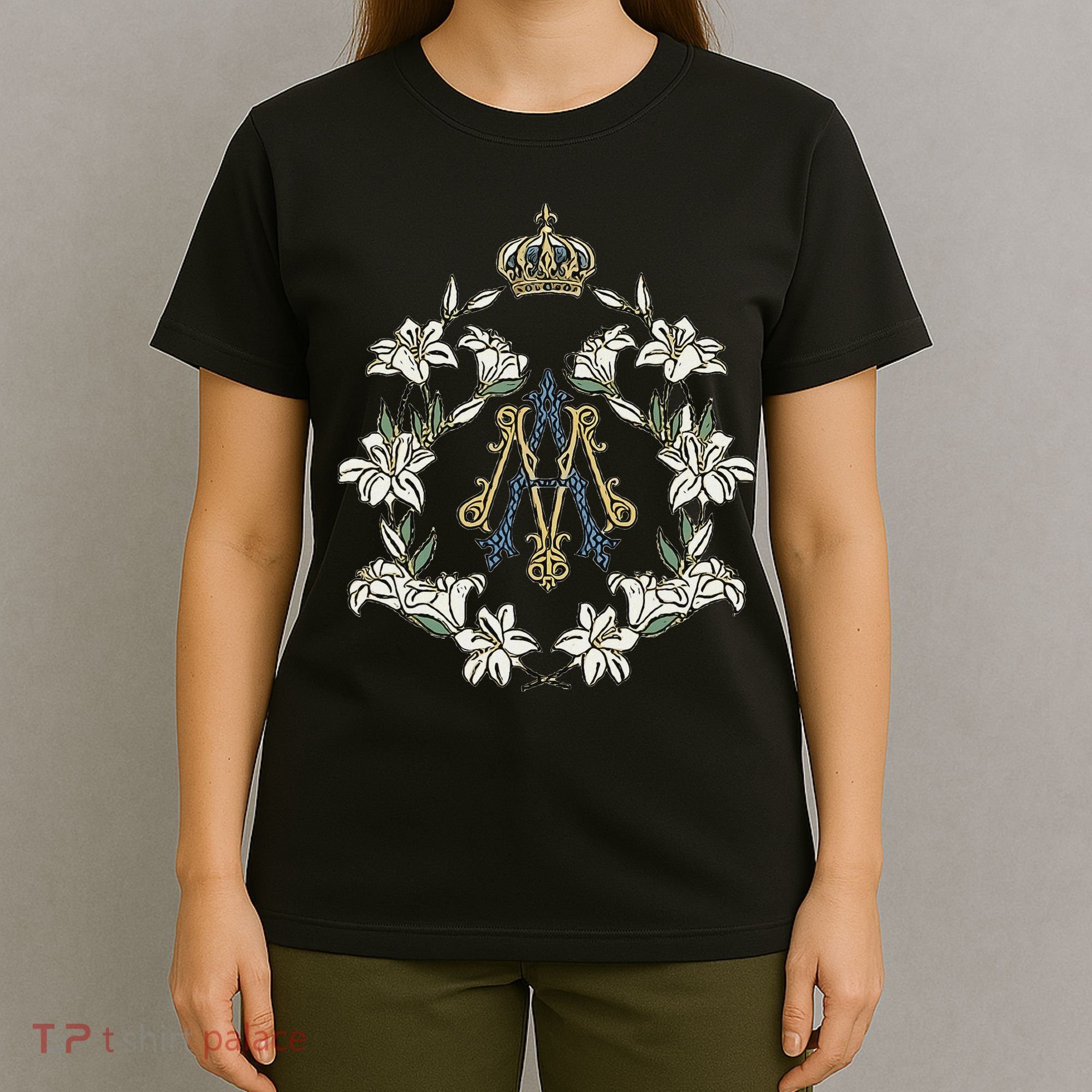 Blessed Mother Marian Catholic Symbol T-Shirt