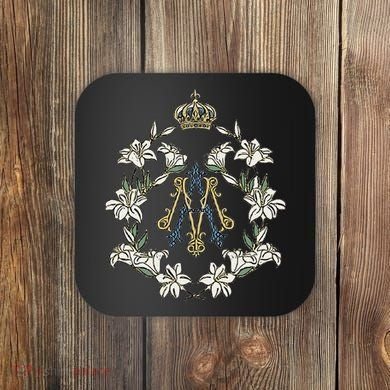 Blessed Mother Marian Catholic Symbol Coaster
