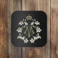 Blessed Mother Marian Catholic Symbol Coaster thumb 0