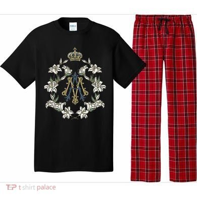 Blessed Mother Marian Catholic Symbol Pajama Set