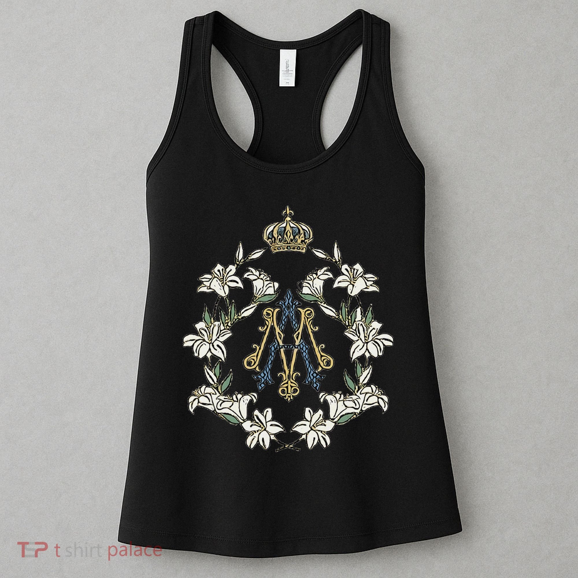 Blessed Mother Marian Catholic Symbol Women's Tank Top