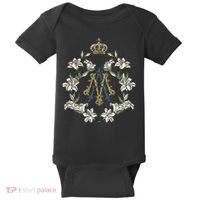 Blessed Mother Marian Catholic Symbol Baby Bodysuit thumb 0