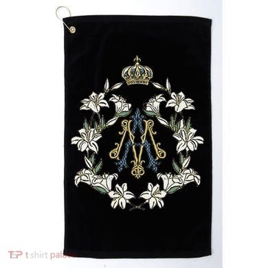 Blessed Mother Marian Catholic Symbol Golf Towel