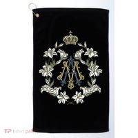 Blessed Mother Marian Catholic Symbol Golf Towel thumb 0