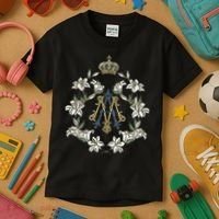 Blessed Mother Marian Catholic Symbol Kids T-Shirt thumb 3