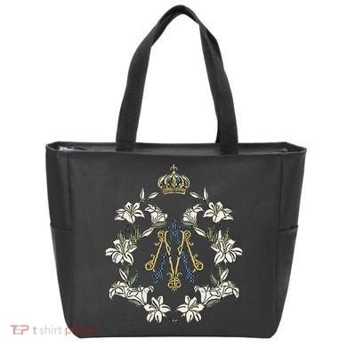 Blessed Mother Marian Catholic Symbol Tote Bag