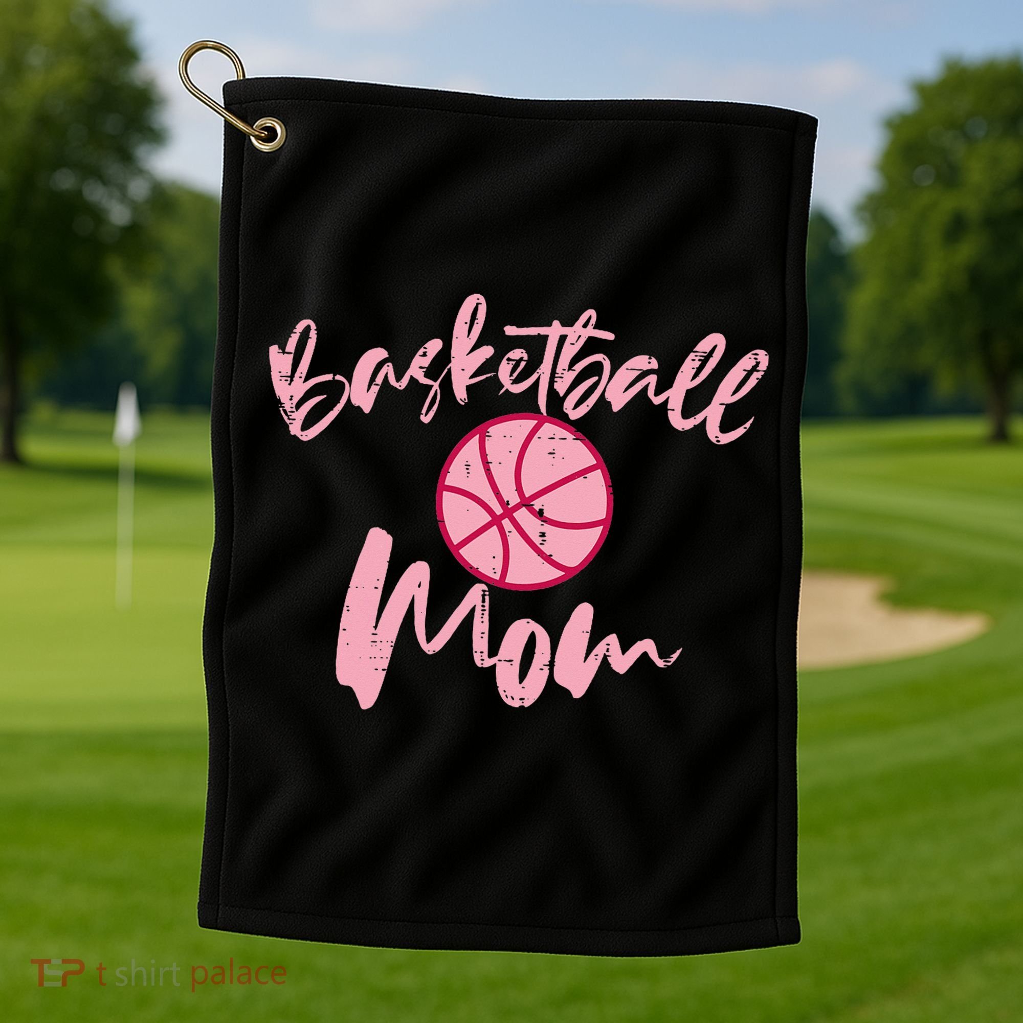 Basketball Mom Mothers Day Sports Golf Towel