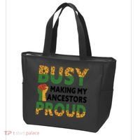 Busy Making My Ancestors Proud Black History Month Tote Bag thumb 3