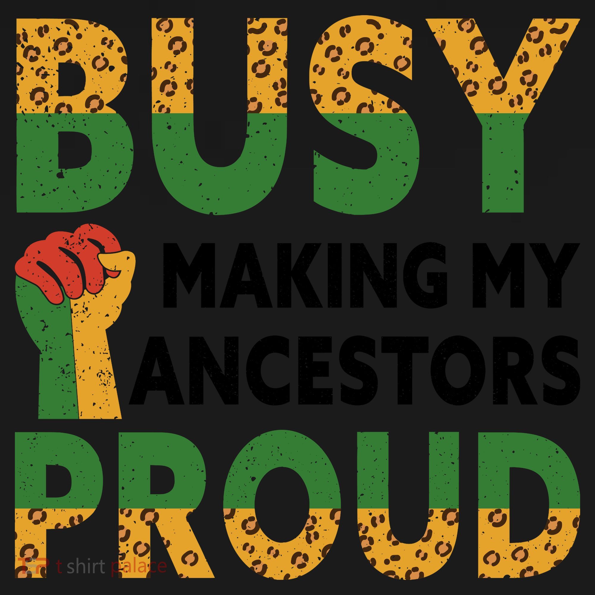 Busy Making My Ancestors Proud Black History Month Tote Bag