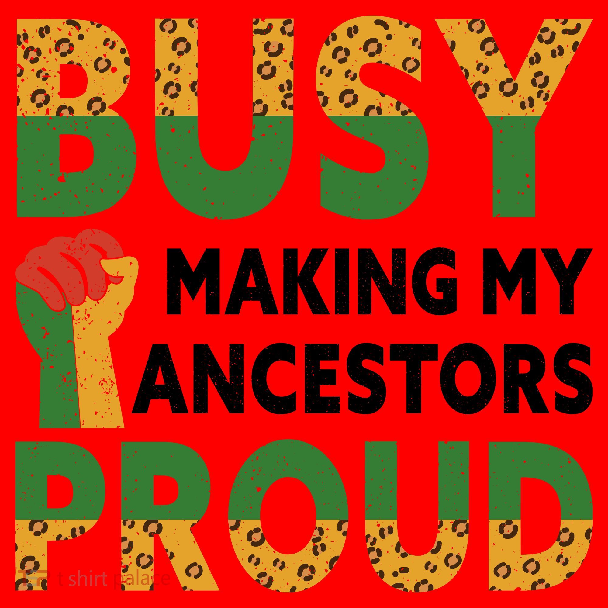 Busy Making My Ancestors Proud Black History Month Santa Hat