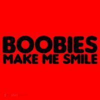 Boobies Make Me Smile Adult Humor Funny Gift Santa Hat thumb 1