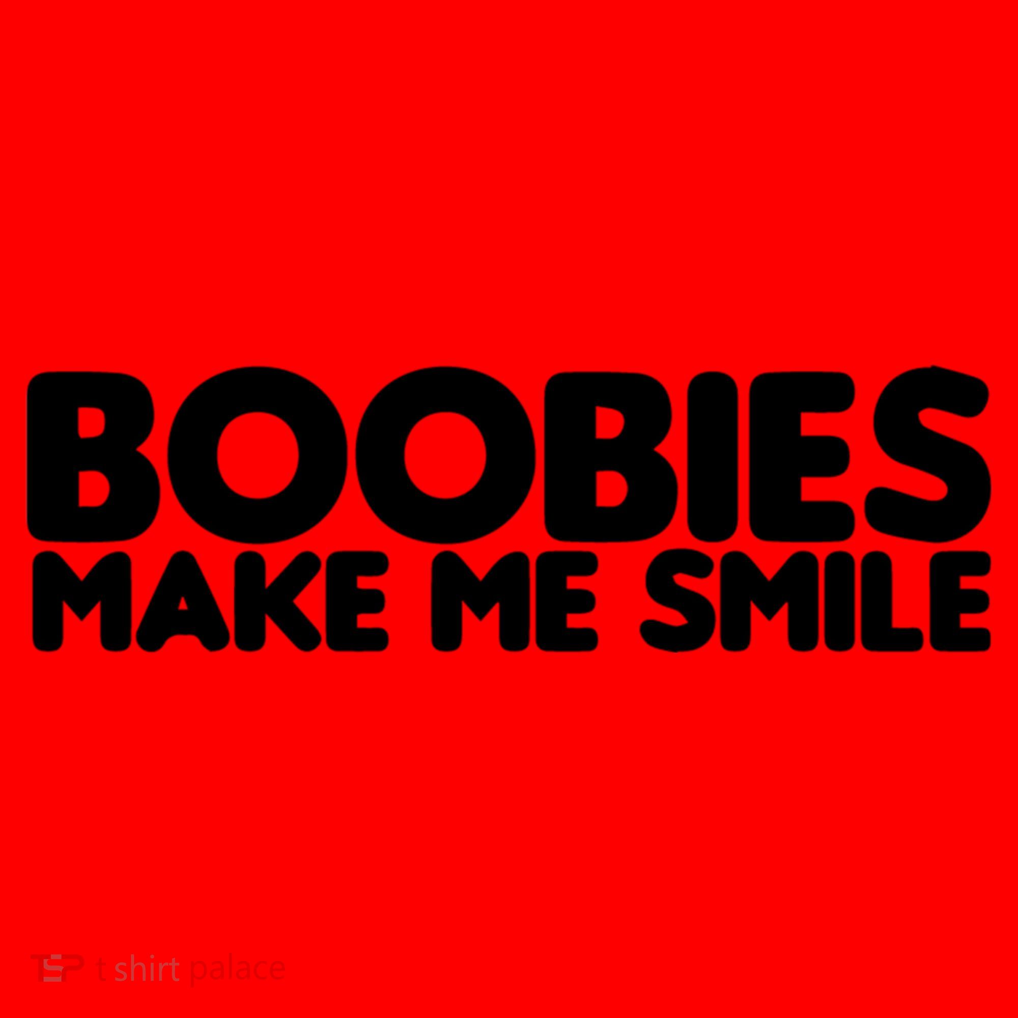 Boobies Make Me Smile Adult Humor Funny Gift Santa Hat