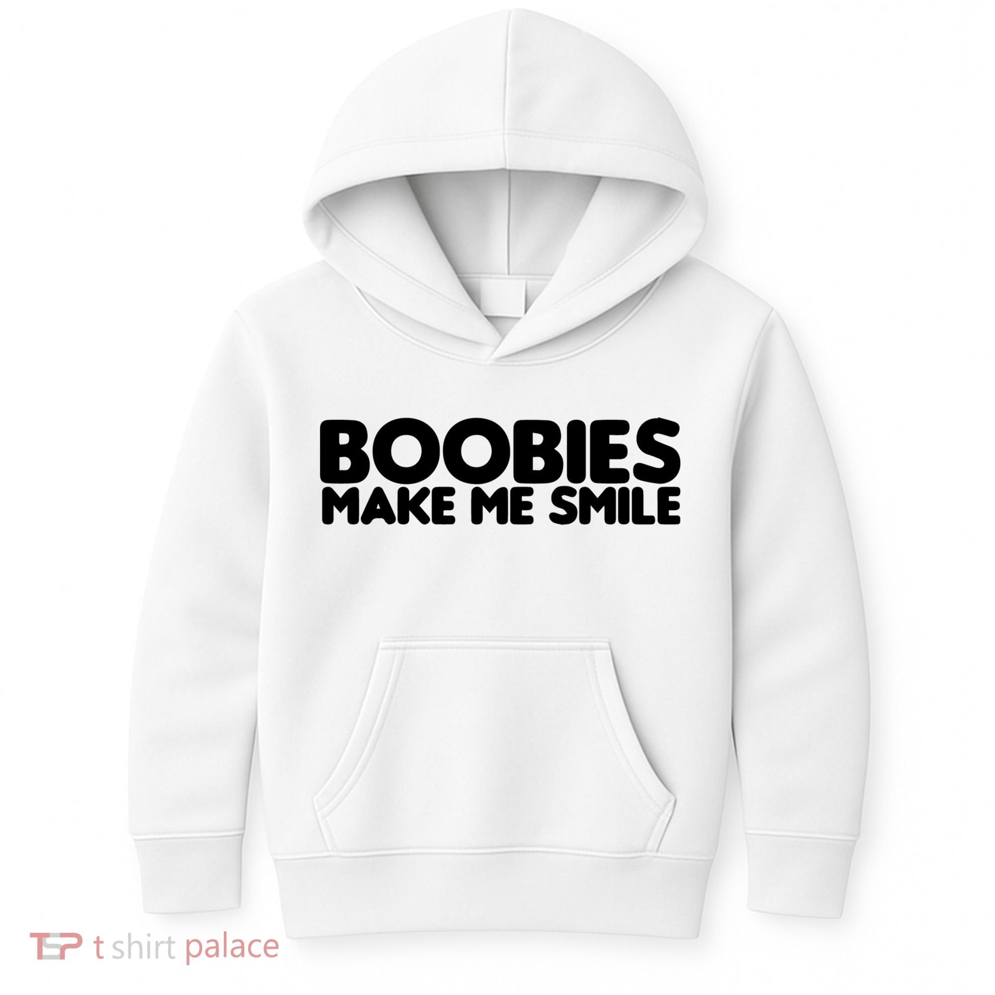 Boobies Make Me Smile Adult Humor Funny Gift Kids Hoodie