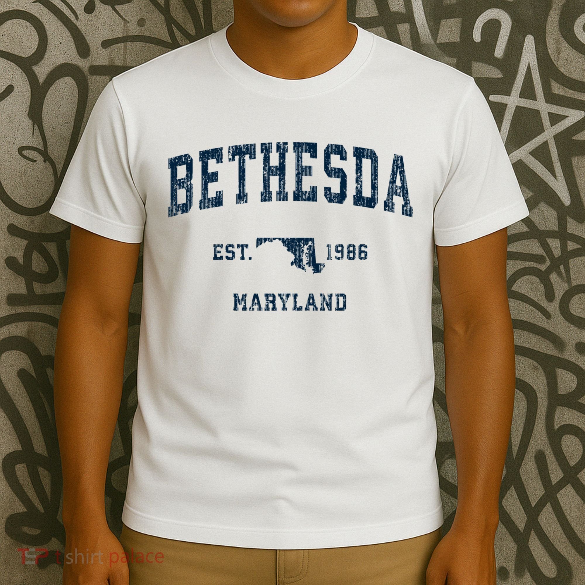 Bethesda Maryland Md Vintage Sports T-Shirt