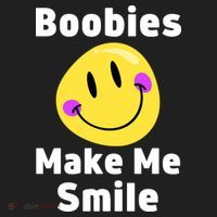 Boobies Make Me Smile Mardi Gras Funny Women's Sweatshirt thumb 2