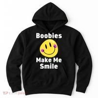Boobies Make Me Smile Mardi Gras Funny Hoodie thumb 0