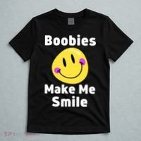 Boobies Make Me Smile Mardi Gras Funny T-Shirt thumb 5