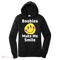 Boobies Make Me Smile Mardi Gras Funny Women's Hoodie thumb 0