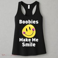 Boobies Make Me Smile Mardi Gras Funny Women's Tank Top thumb 3