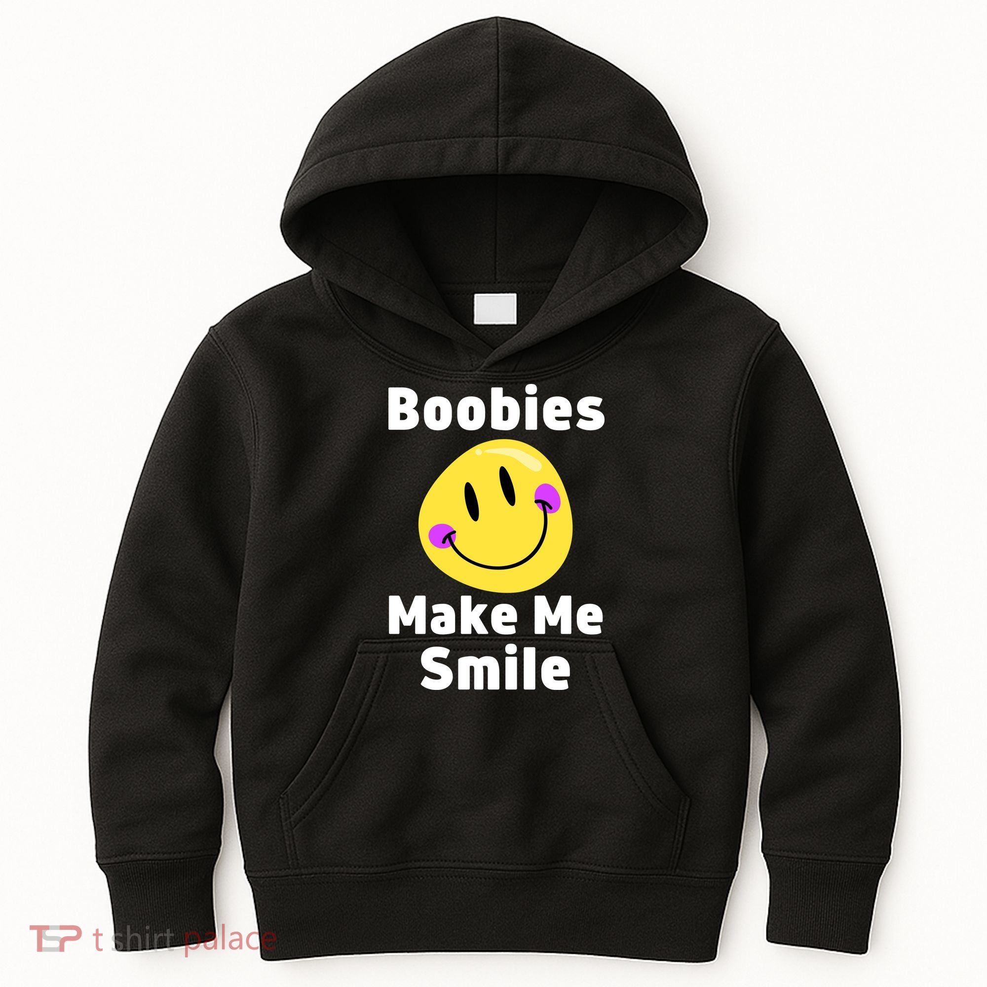 Boobies Make Me Smile Mardi Gras Funny Kids Hoodie