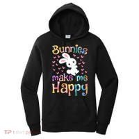 Bunnies Make Me Happy Bunny Rabbit Girls Pet Owner Mom Gift Women's Hoodie thumb 0