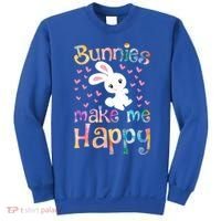 Bunnies Make Me Happy Bunny Rabbit Girls Pet Owner Mom Gift Sweatshirt thumb 0
