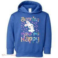 Bunnies Make Me Happy Bunny Rabbit Girls Pet Owner Mom Gift Toddler Hoodie thumb 0
