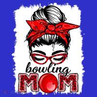 Bowling Mom Messy Bun Leopard Funny Mother's Day Meaningful Gift T-Shirt thumb 7