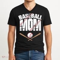 Baseball Mom mother day V-Neck T-Shirt thumb 2