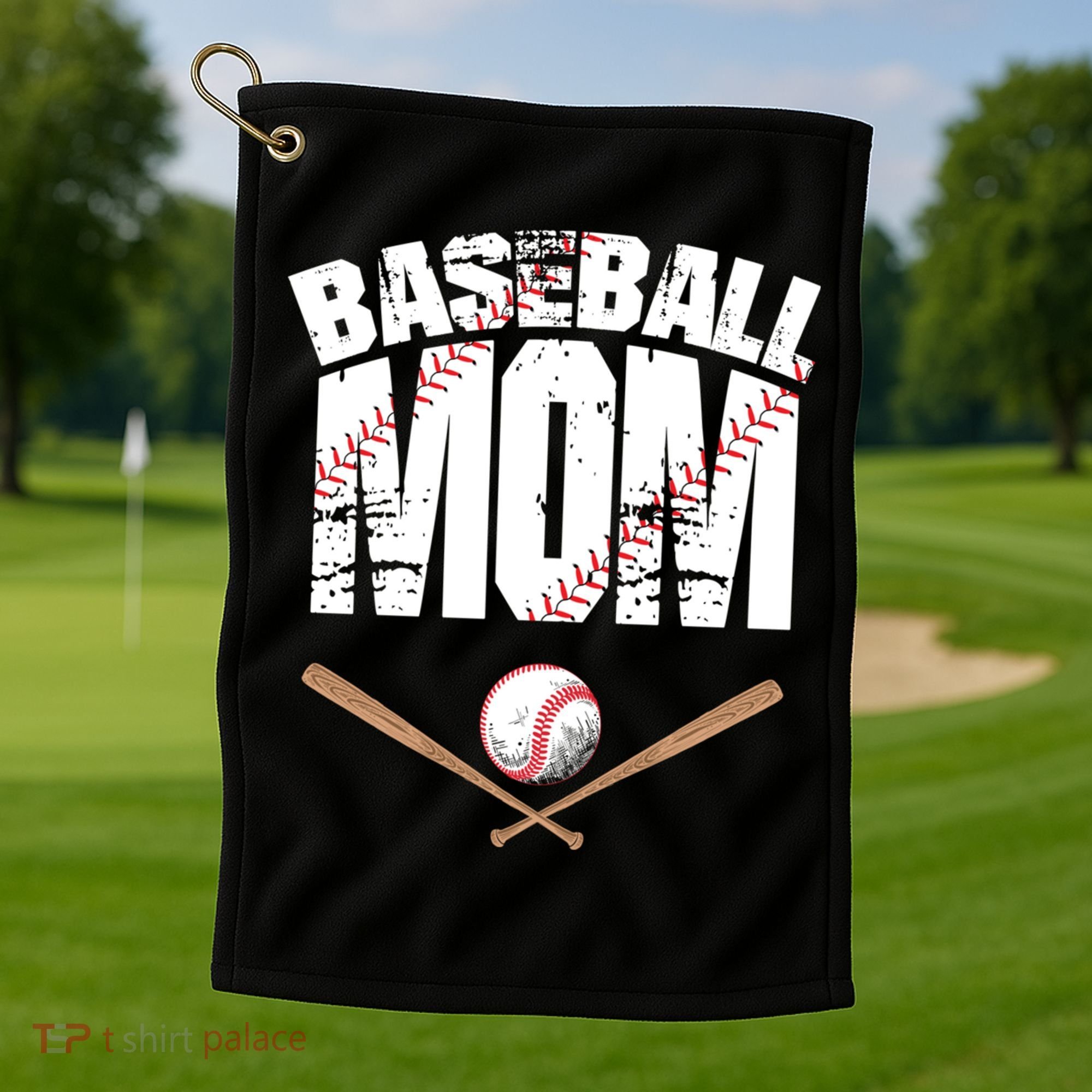 Baseball Mom mother day Golf Towel