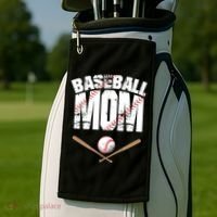 Baseball Mom mother day Golf Towel thumb 2