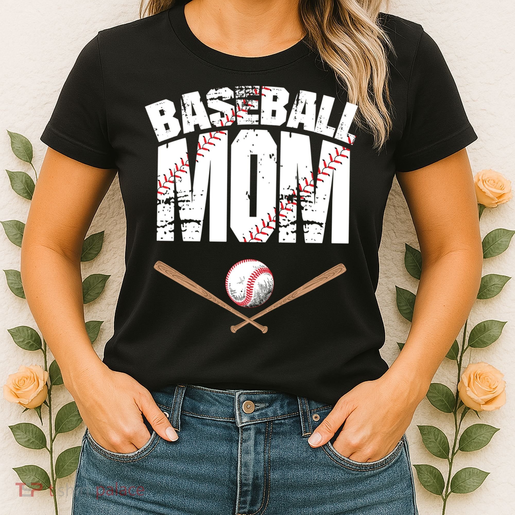 Baseball Mom mother day Women's T-Shirt