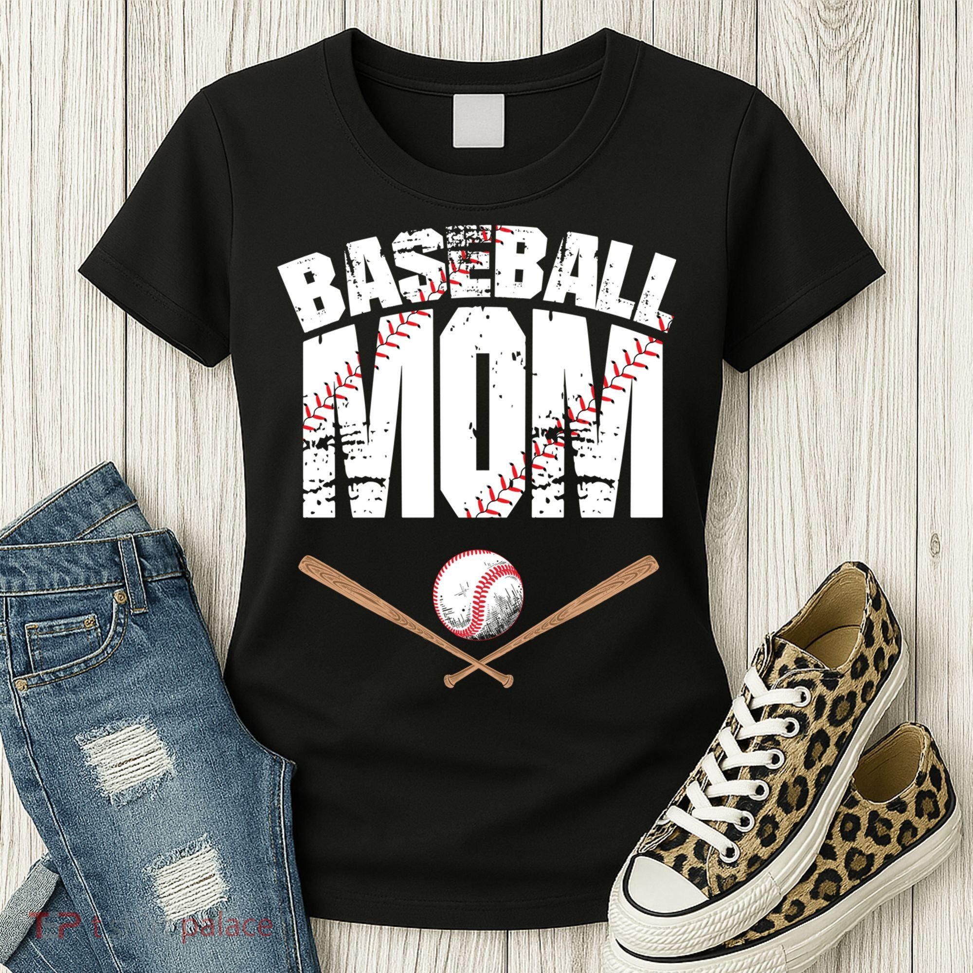 Baseball Mom mother day Women's T-Shirt