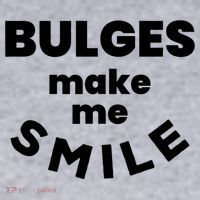 Bulges Make Me Smile Funny Adult Saying Women's Sweatshirt thumb 2